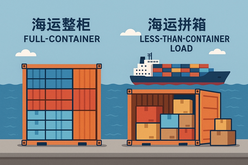 墨西哥海运整柜和拼箱成本差异分析：哪种更划算？